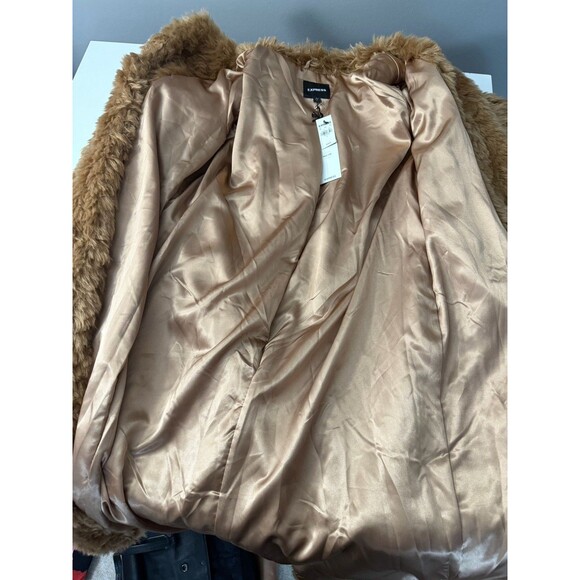 Express Tan Teddy Jacket - Picture 5 of 8
